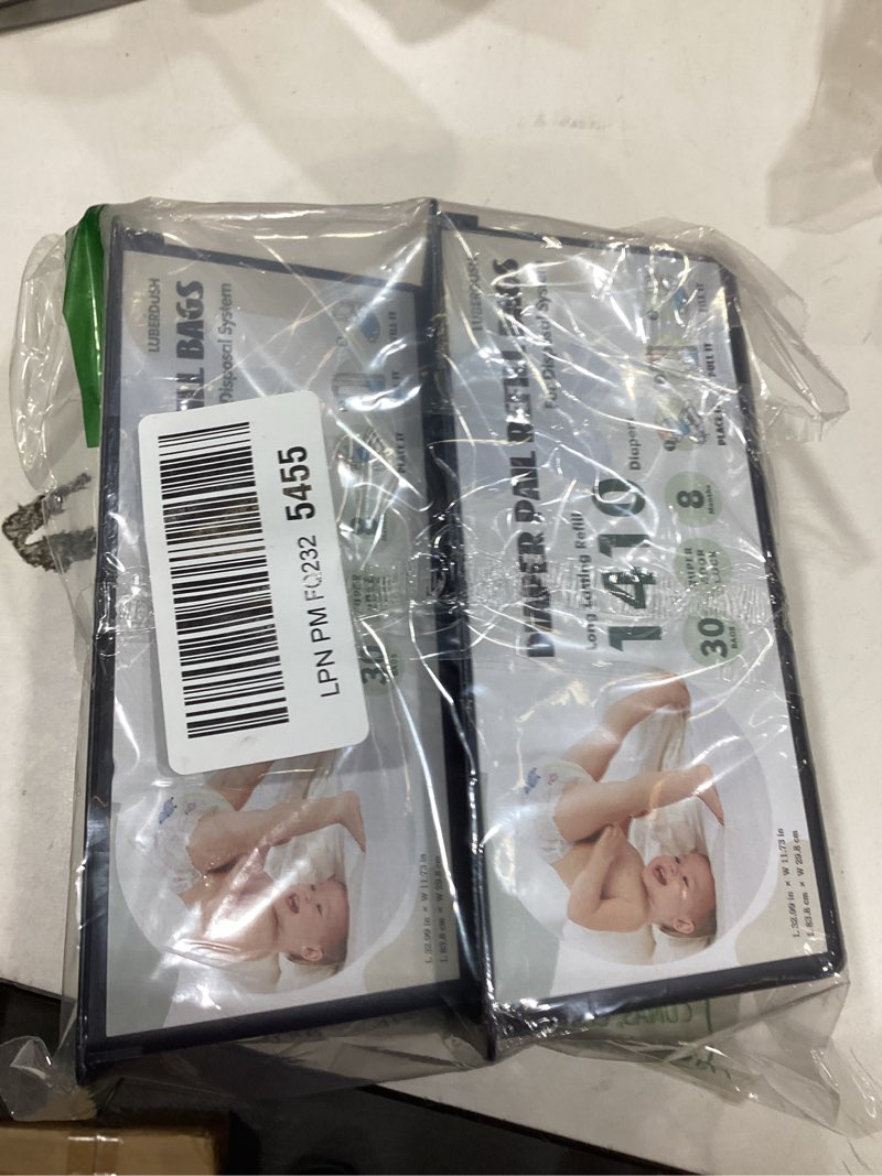 Condition photo showing Good Condition for diaper pail refill bags - compatible with genie easy roll signature & platinum pails | each 30 bags holds up to 1410 newborn diapers | 7-layer odorlock technology | 2 pack(60 bags)