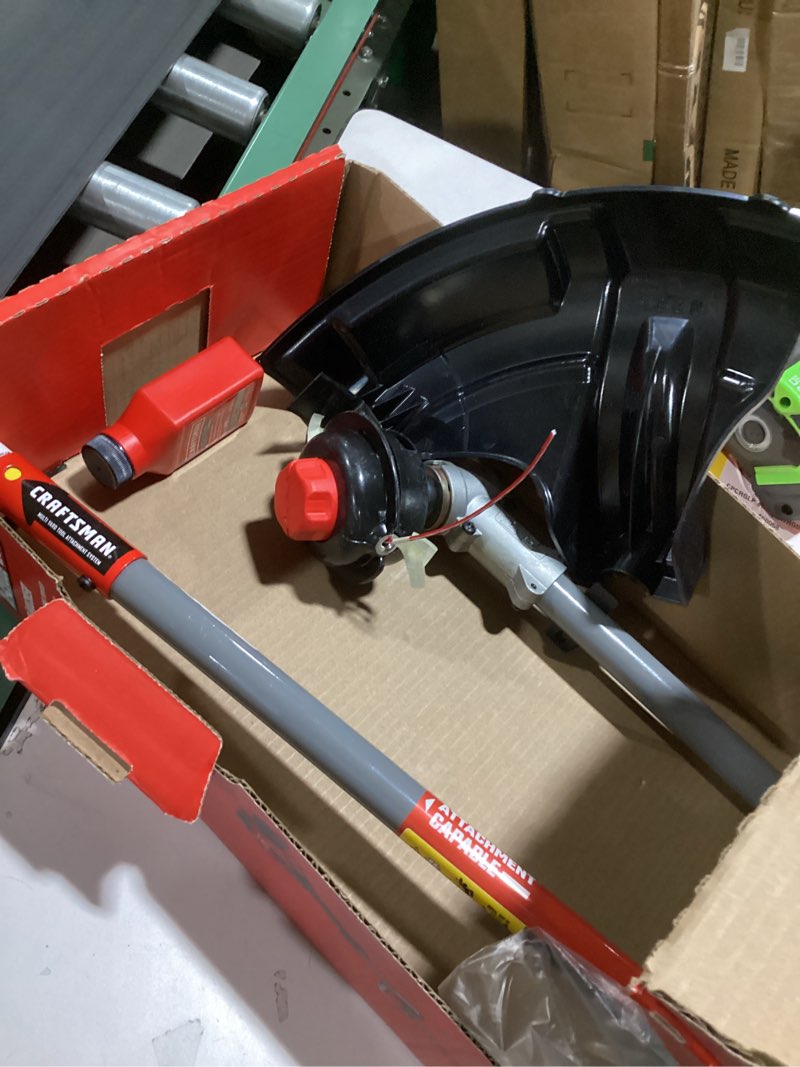 Condition photo showing As Is for craftsman ws2200 25-cc 2-cycle 17-in straight shaft attachment capable gas string trimmer