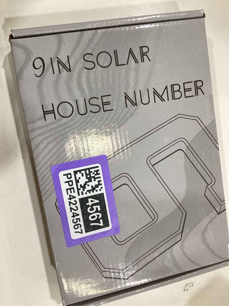 Condition photo showing Good Condition for isunmea 9 inch solar lighted house numbers for outside, light up waterproof led address numbers signs for houses, large personalized illuminated exterior modern house numbers light (9-black, 9in) 9-black 9in