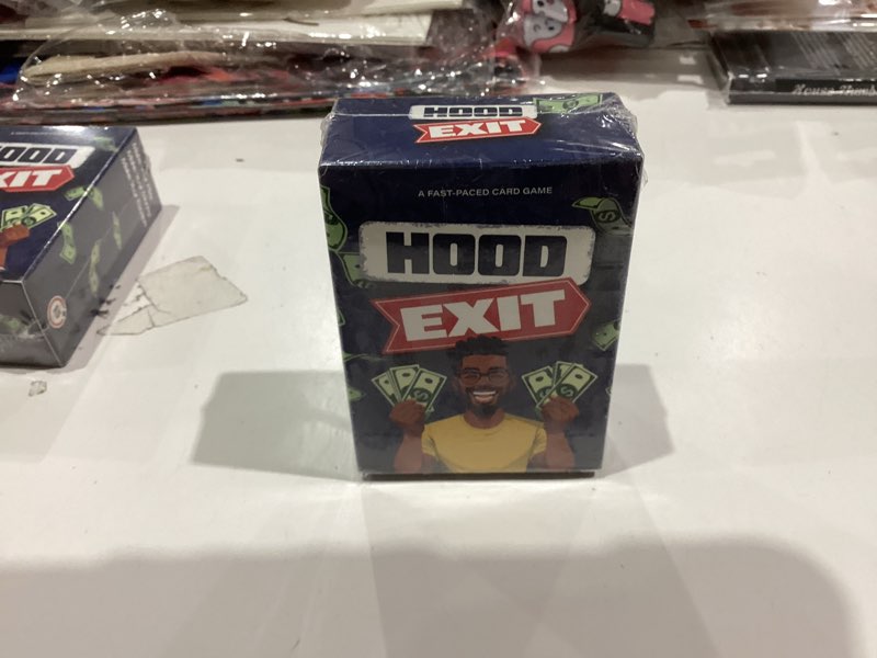 Condition photo showing New/Like New for Hood Charades Presents Hood Exit Card Game - Stack Your Cash, Block Rivals, Get Big Mama's Help - Fun Strategic Card Game and Captures Real-Life for Gatherings and Party Nights