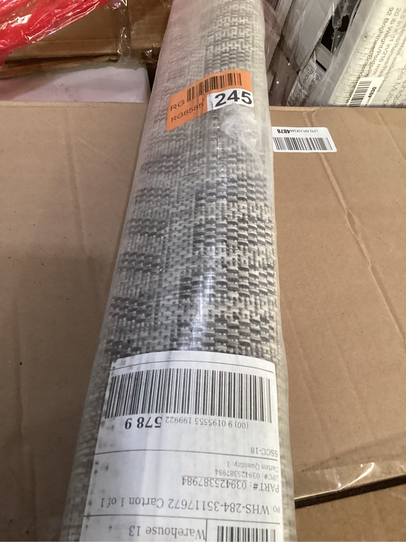 Condition photo showing New/Like New for Novogratz by Momeni Rugs Villa Collection Emilia Indoor/Outdoor Area Rug, 3'3" x 5'0", Grey