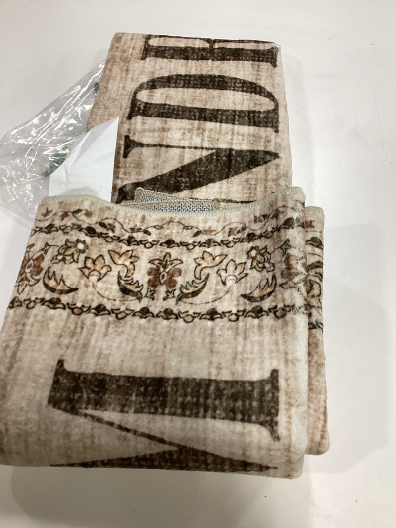 Condition photo showing item condition for RUUGME Laundry Room Rug Runner 2x5 - Farmhouse Non Slip Carpet for Mudroom Washroom Easy to Clean Washable Stain Resistant Carpets for Bathroom Durable Low Pile Decor Floor Mat 2x5 Natural Wood Brown 2' x 5' (Runner) Natural Wood Brown