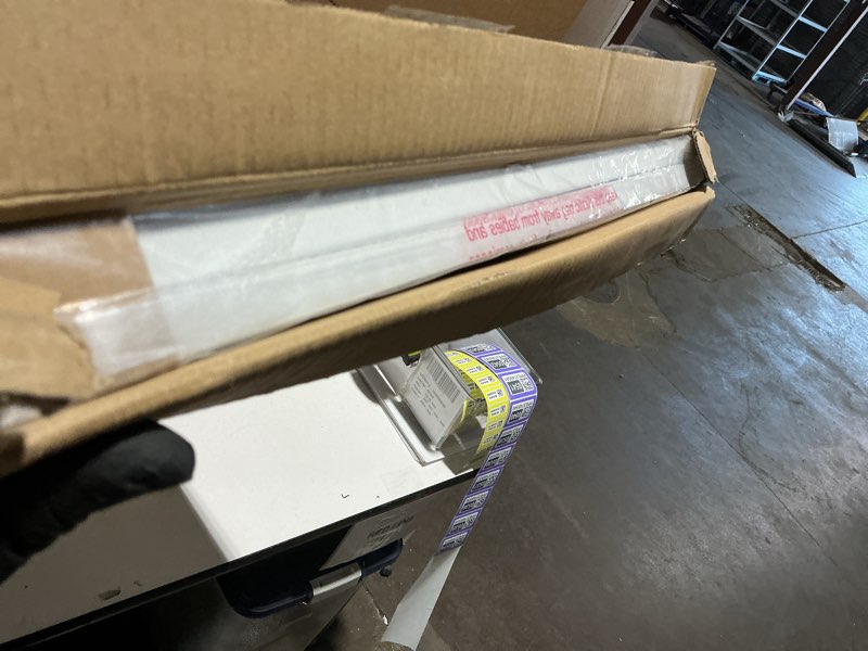 Condition photo showing Good Condition for Regalo 2-in-1 Extra Tall Easy Swing Stairway and Hallway Walk Through Baby Gate, White, 24" - 40.5" Wide White 24-40.5"W x 36"H