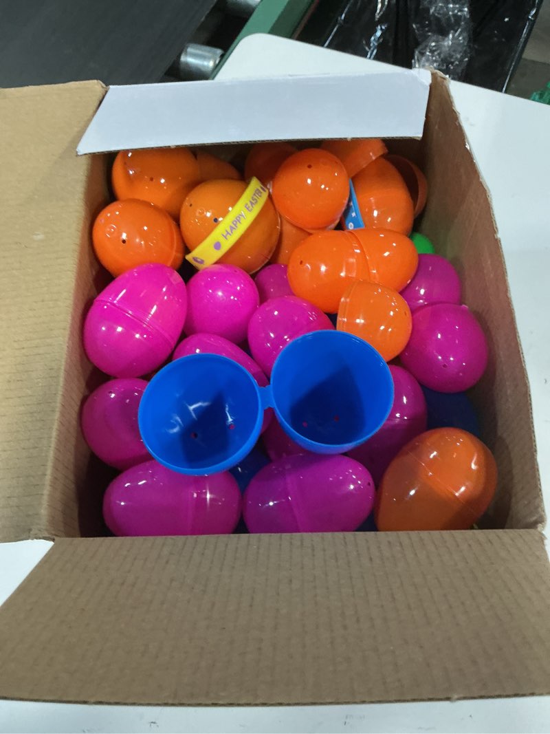 Condition photo showing Good Condition for grastfu 100 pack prefilled easter eggs with assorted toys inside 6 surprise golden eggs, 100 plastic easter eggs fillers with fidget toys, easter basket stuffers hunt party favors for kids boys girls