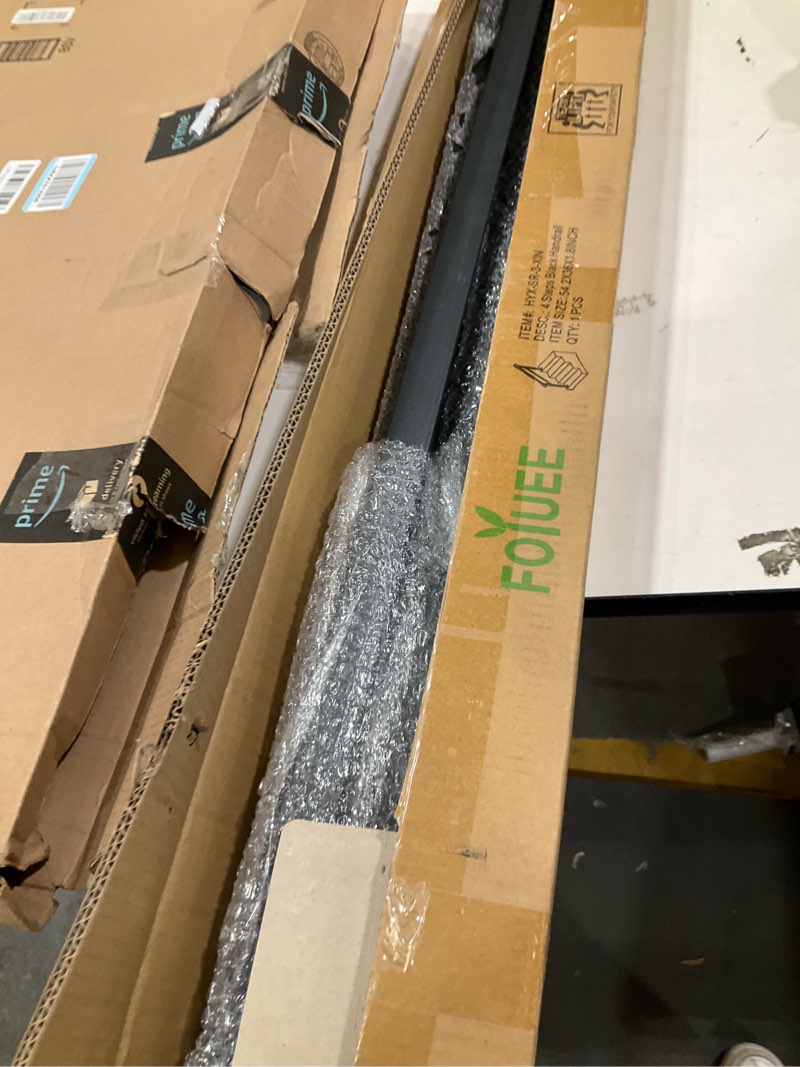 Condition photo showing Good Condition for Wrought Iron Handrails for Outdoor Steps - Exterior Hand Rails for Concrete Steps Outside Metal Stair Railing Porch 4 Step