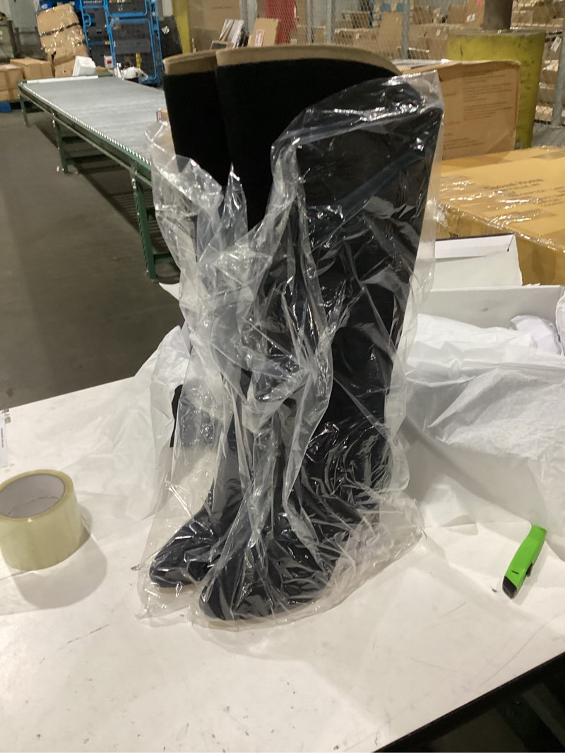 Nine West Women's Sancha Wide Calf Boot, Black 002, 9.5