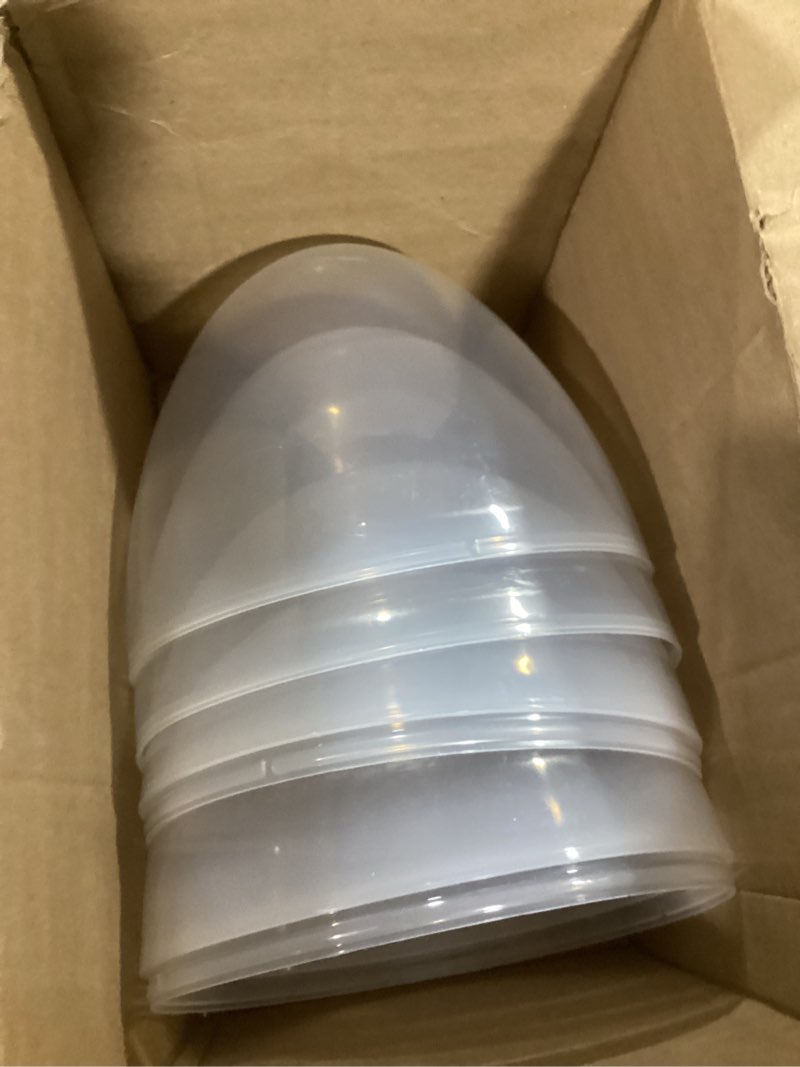 Condition photo showing New/Like New for joyin 10" transparent jumbo easter eggs, 2 pcs clear fillable plastic giant eggs empty for easter egg hunt, candy treats, basket stuffers, party supplies, holiday decoration