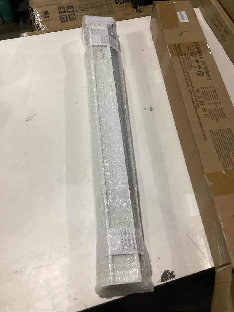 Condition photo showing New/Like New for SEEYE Cordless Zebra Blinds for Window, French Door Blinds Free-Stop Roller Window Shades with Valance 26" W x 90" H, Light Filtering Window Treatment Sheer Blinds & Shades Easy to Install, Gray Grey - Light Filtering 26"W x 90"H