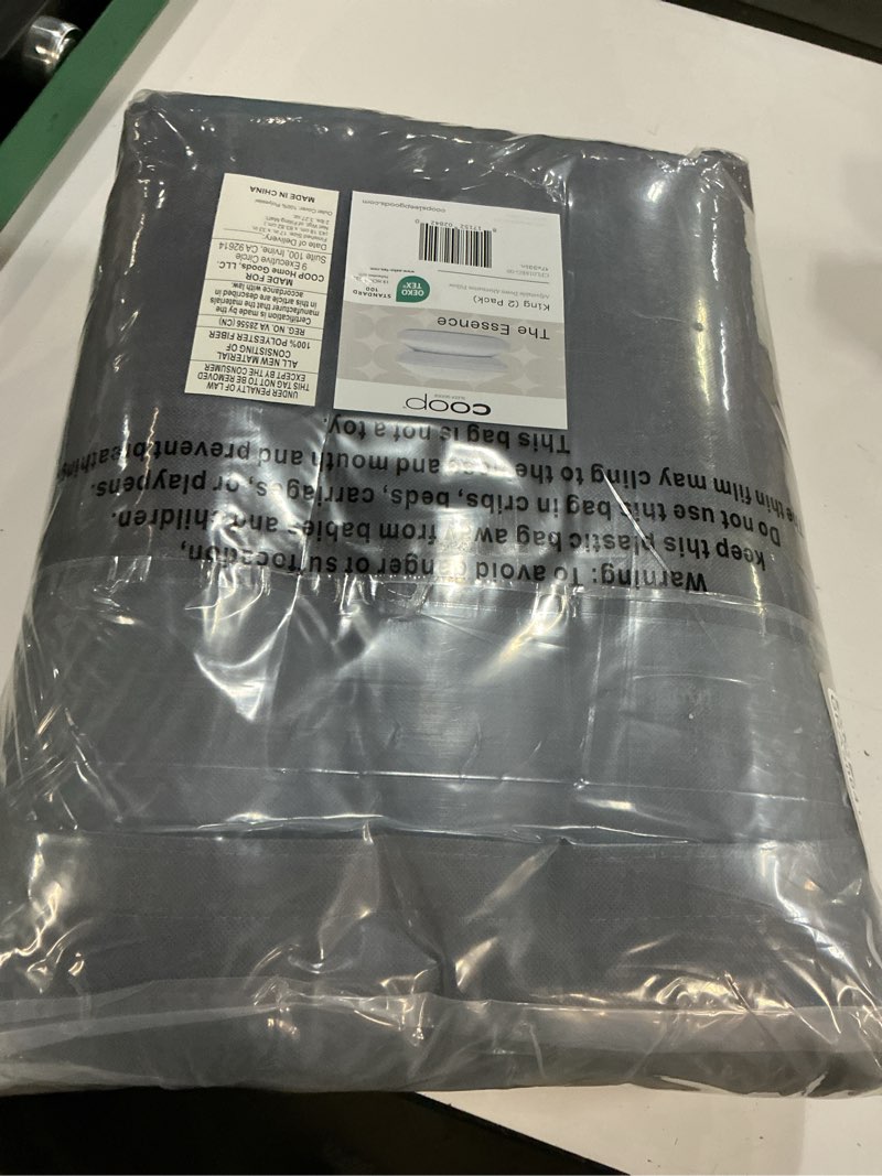 Condition photo showing New/Like New for coop home goods essence down alternative pillow set of 2, king size, best pillows for sleeping, adjustable alternative to down pillows, luxury hotel pillow for back, stomach or side sleepers essence king classic