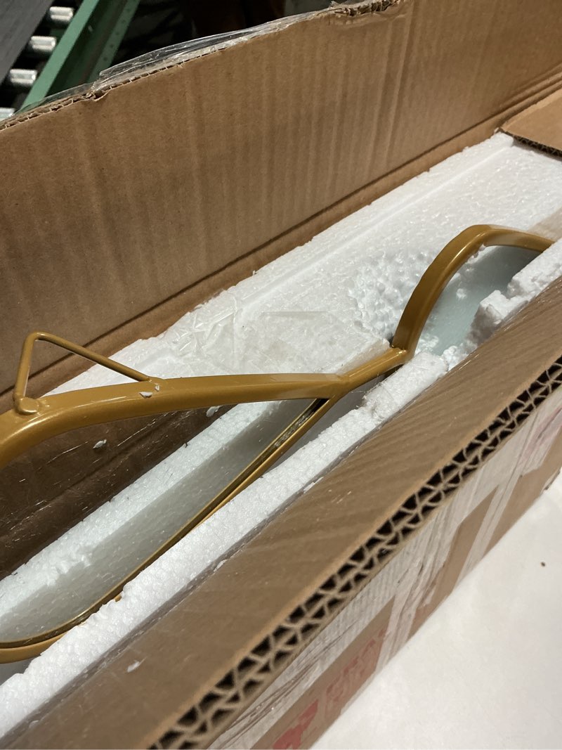 Condition photo showing Good Condition for Wall Mirror Decorative Mirrors Mounted Decor Tear Drop Shape Gold for Bedroom Living Room Entryway Bathroom Vanity Brassy Gold Metal Frame, 5-Pack Mirrors Set Brassy Gold 5-pack