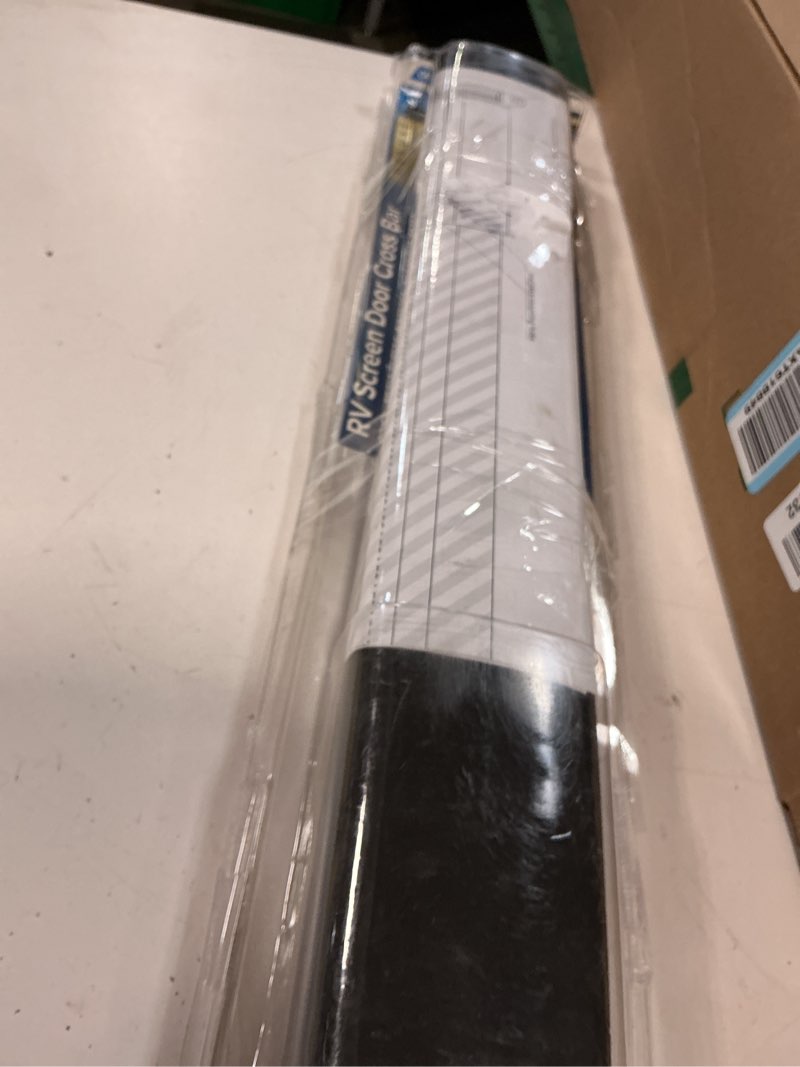 Condition photo showing Good Condition for camco rv screen door handle cross bar - adjustable design bar extends 21?–28? inches - provides easier grip for exiting & protects your camper screen door (42188) black wide
