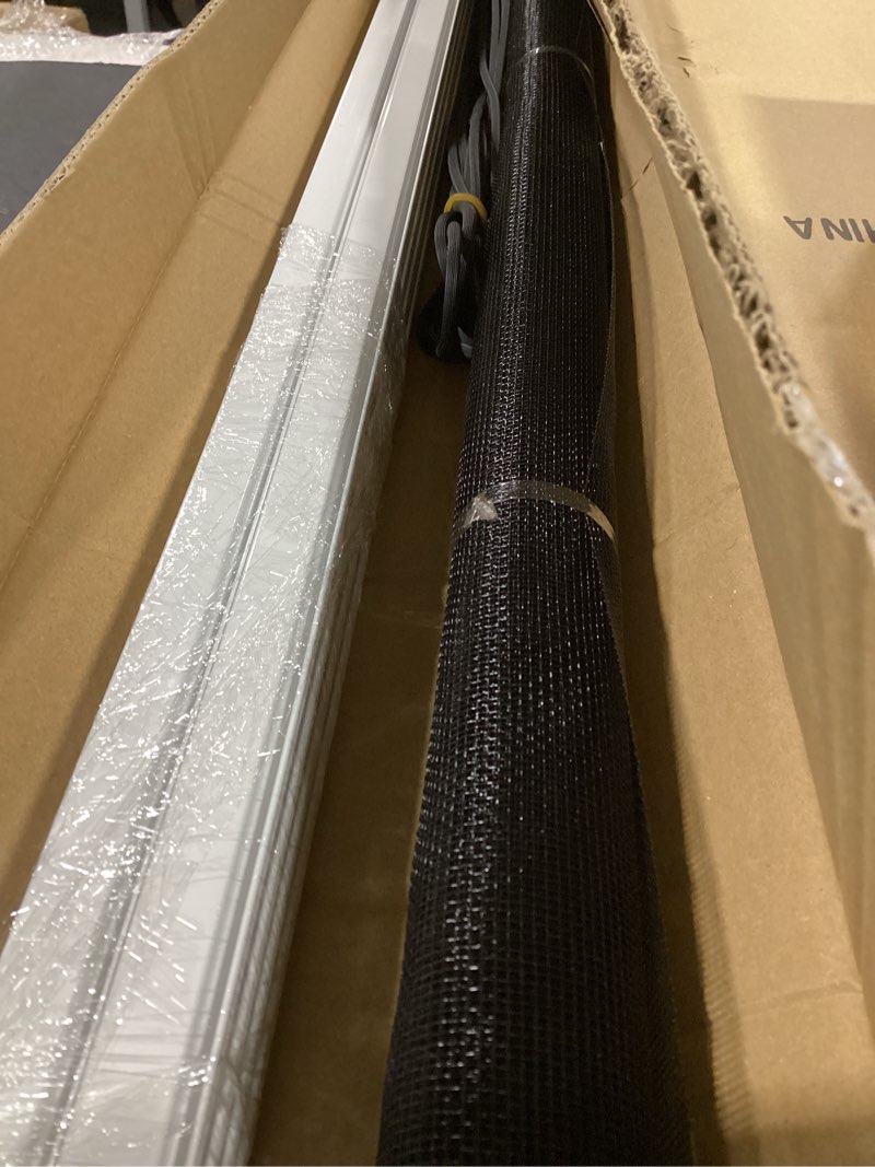 Condition photo showing Good Condition for paramondo 2 sets diy window screen frame kit, easy cut-to-size design window screen, includes screen mesh, frame parts & tools for window screen replacement, white, 46" lx 46"w white - 46" lx 46"w