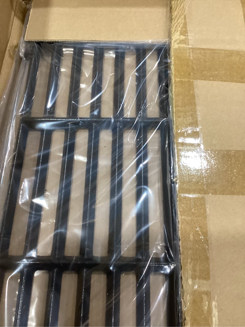 Condition photo showing New/Like New for direct store dc132 19.5” x 12.9" grill grates replacement for weber 7524, 7528, genesis 300 e/s 310 320 330 ep310 ep320 ep330 gas grill (2007-2016 only), set of 2 cast iron cooking grid grates cast iron grates for weber genesis 300(2007-2016)