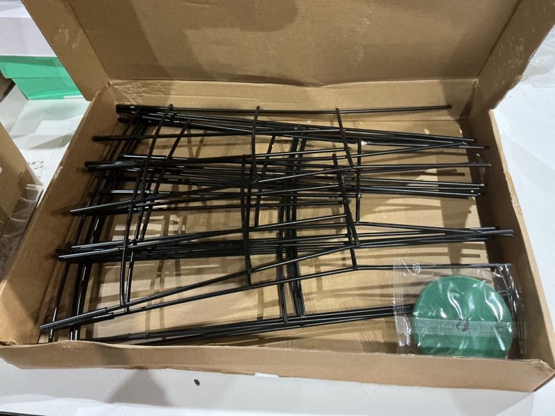 Condition photo showing As Is for faftftdy trellis for climbing plants indoor, 4 pack 31'' metal plant trellis indoor for potted plant