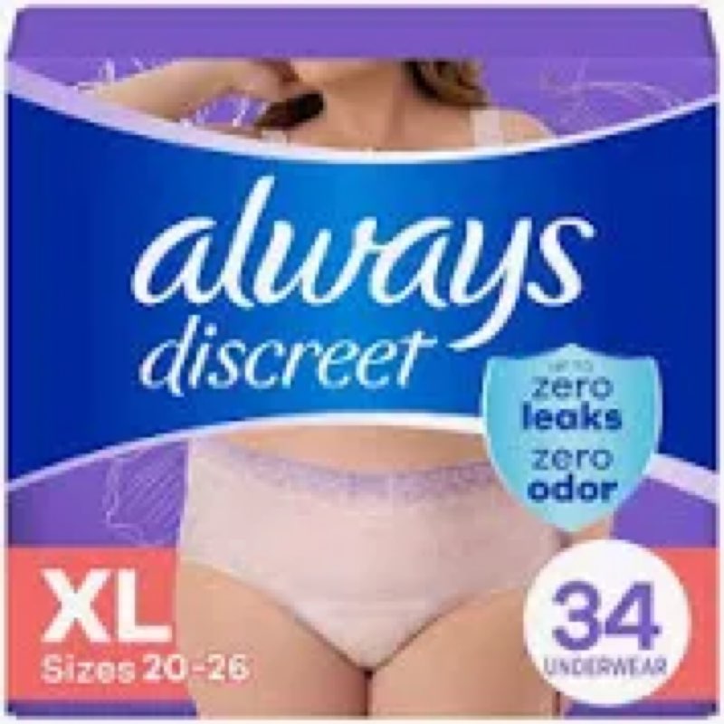 always discreet pads 32pk xl