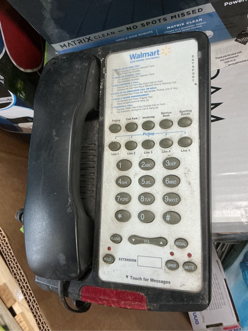 Condition photo showing As Is for walmart wall phone