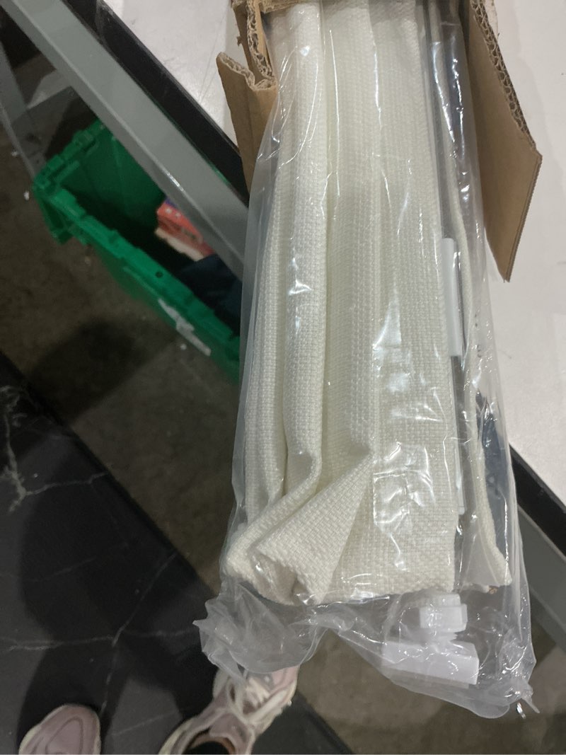 Condition photo showing Good Condition for lazblinds no drill roman shades for windows, cordless light filtering window shades with uv protection, polyester fabric for bedroom & living room, 44" w x 64" h, off white light filtering - off white 44"w x 64"h
