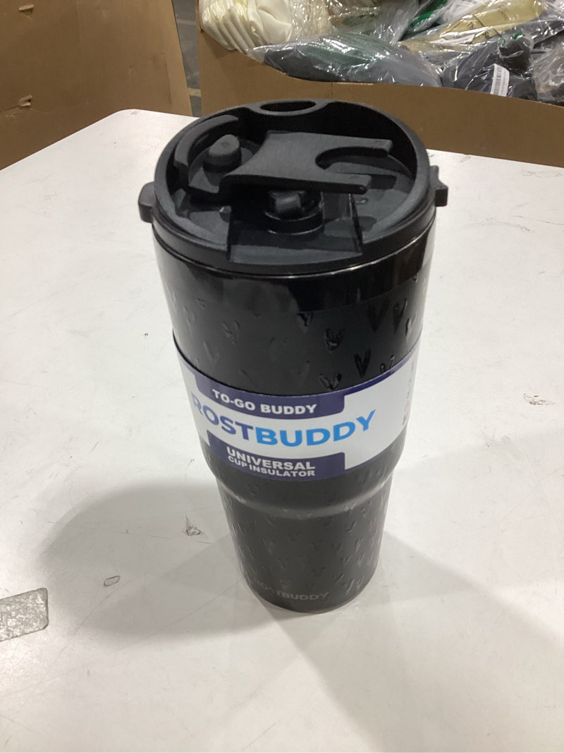Condition photo showing As Is for frost buddy togo buddy 30oz tumbler - spill-proof flip lid (little hearts)