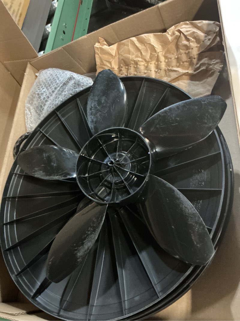 Condition photo showing As Is for Lasko Pedestal Fan, Oscillating Fan for Bedroom with Adjustable Height and 3 Cooling Speeds, Portable, 18", Black, 1827