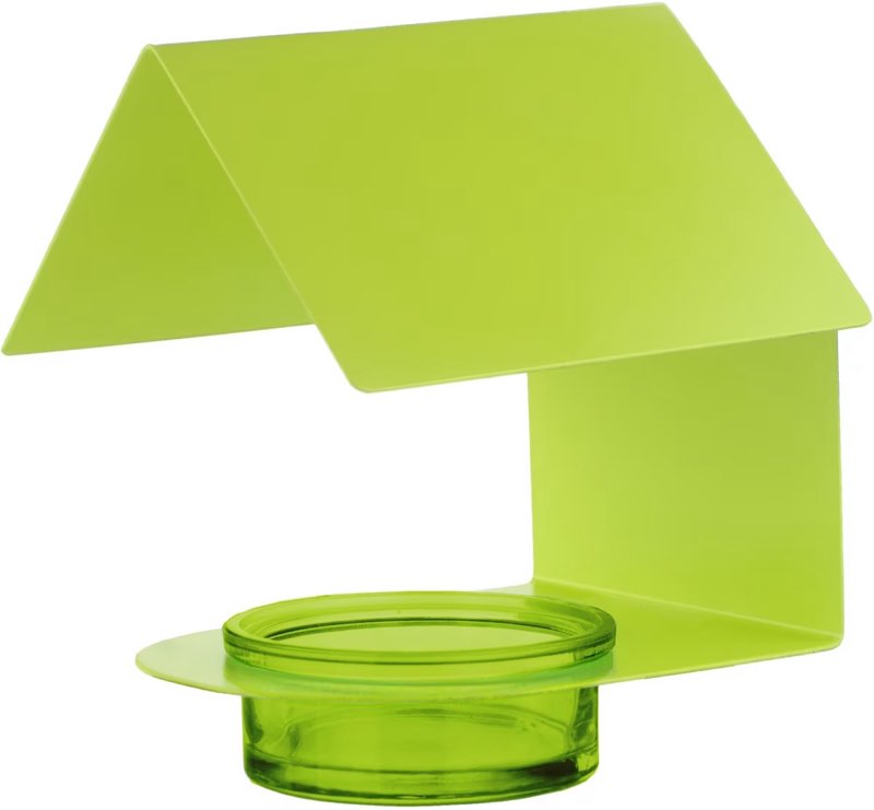 Mosaic Birds The Cottage House Bird Feeder, 3.4-oz, Lime