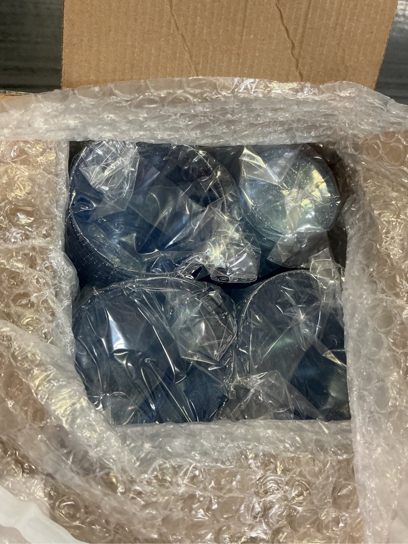 Condition photo showing New/Like New for dayammi 100 pack blue plastic cups 10 oz disposable cups tumblers, elegant blue glitter party drinking cup perfect for wedding, fancy disposable cup plastic cocktail glasses wine glasses for party f blue glitter