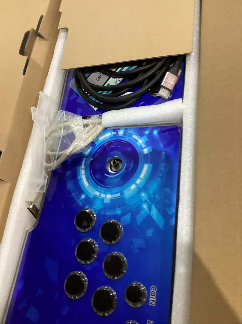 Condition photo showing As Is for regiisjoy 32000 in 1 pandoras box 78s retro arcade gaming console, 4 player 3d magical modified game, search save delete cheat function, favorite list, one-button combo, 128g tf, separate console blue piece