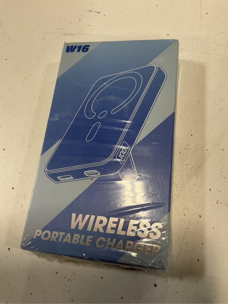 Condition photo showing New/Like New for for Magsafe Portable Charger, 12000mAh Wireless Magnetic Power Bank with Stand& PD 20W Fast Charging, for Magsafe Battery Pack Compatible with iPhone 17/16/15/14/13 Series,Powerbank for Travel Cruise Graphite