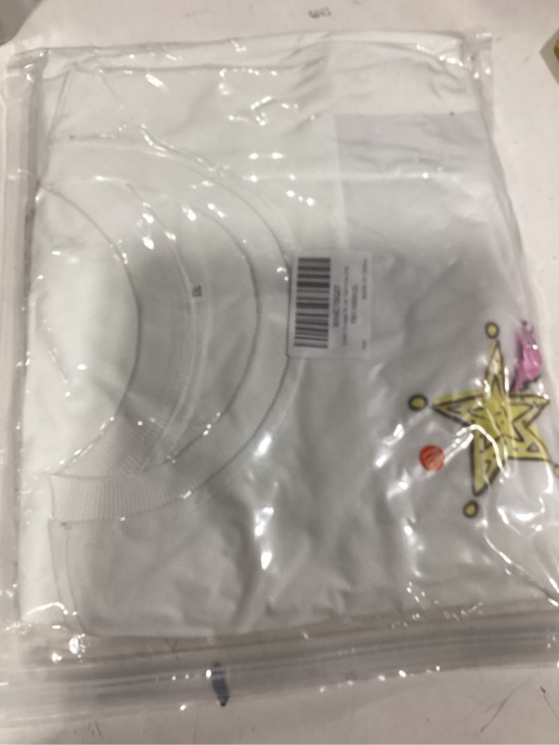 Condition photo showing Good Condition for Christmas Sweatshirts for Women Long Sleeve Christmas Tree Graphic Shirt Funny Cute Xmas Crewneck Pullover Tops B-white Medium