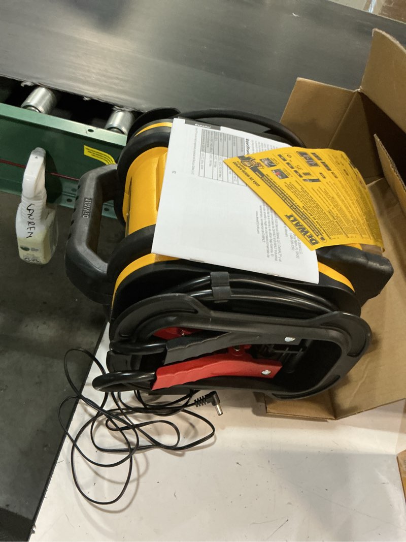 Condition photo showing Good Condition for dewalt portable power 2000 peak amp jump starter w/digital compressor