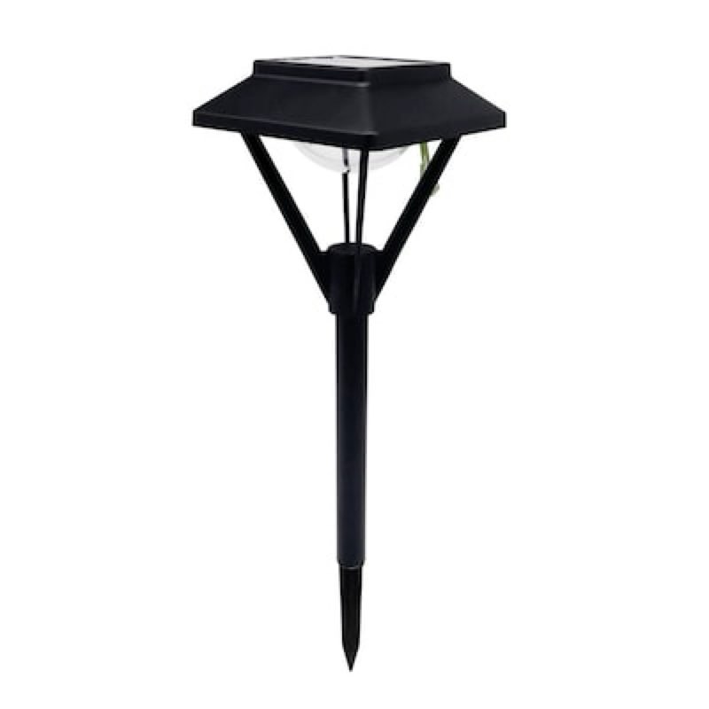  harbor breeze pyramid path 20 -lumens black solar led outdoor path light ( 3300-k )
