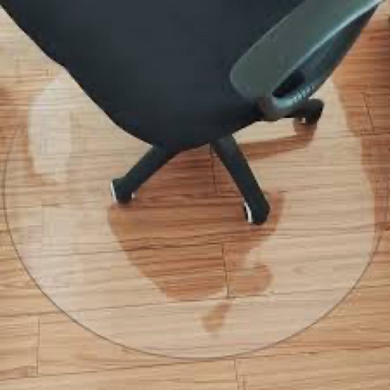 Round clear floor protector 