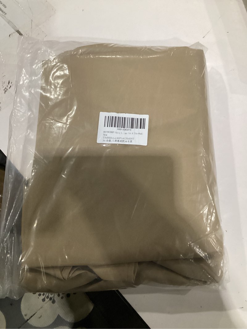 Condition photo showing Good Condition for mastercanopy patio umbrella 9 ft replacement canopy for 8 ribs-khaki canopy only 8ribs 9ft khaki