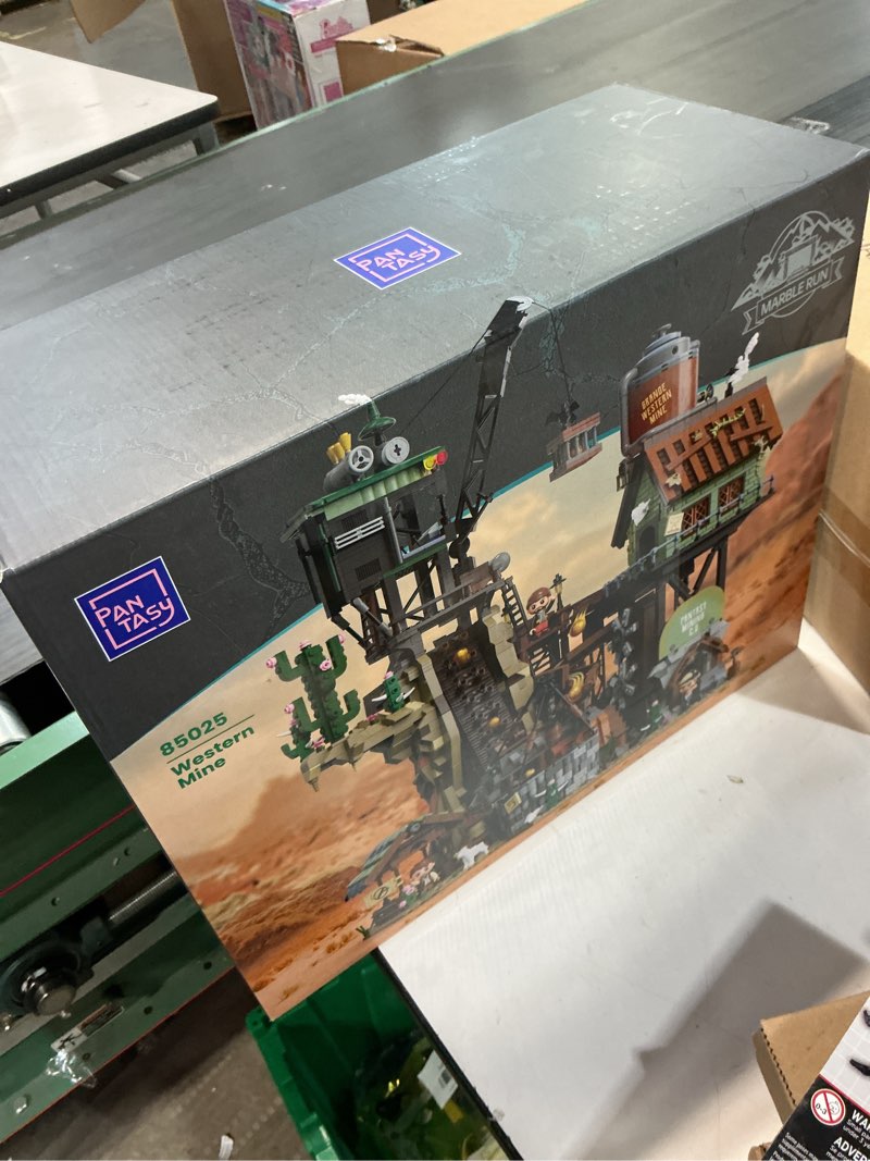 Condition photo showing New/Like New for PANTASY GBC Gold Rush Mining Building Set, Wild West Gold Building, Motorized Ball Contraption Diorama with Gear System, Type-C Powered Interactive Brick Kit, Mechanical Collectible Model for Adults