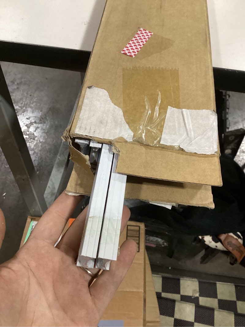 Condition photo showing Good Condition for Aluminum Flexible Ceiling Curtain Track – 3ft-13.1ft / 4m Bendable Wall/Ceiling Mount Rail, Smooth Glide System for Bay Windows, RVs, Room Dividers, Showers – Easy Install & Custom Fit ['White'] ['3ft-13.1ft']