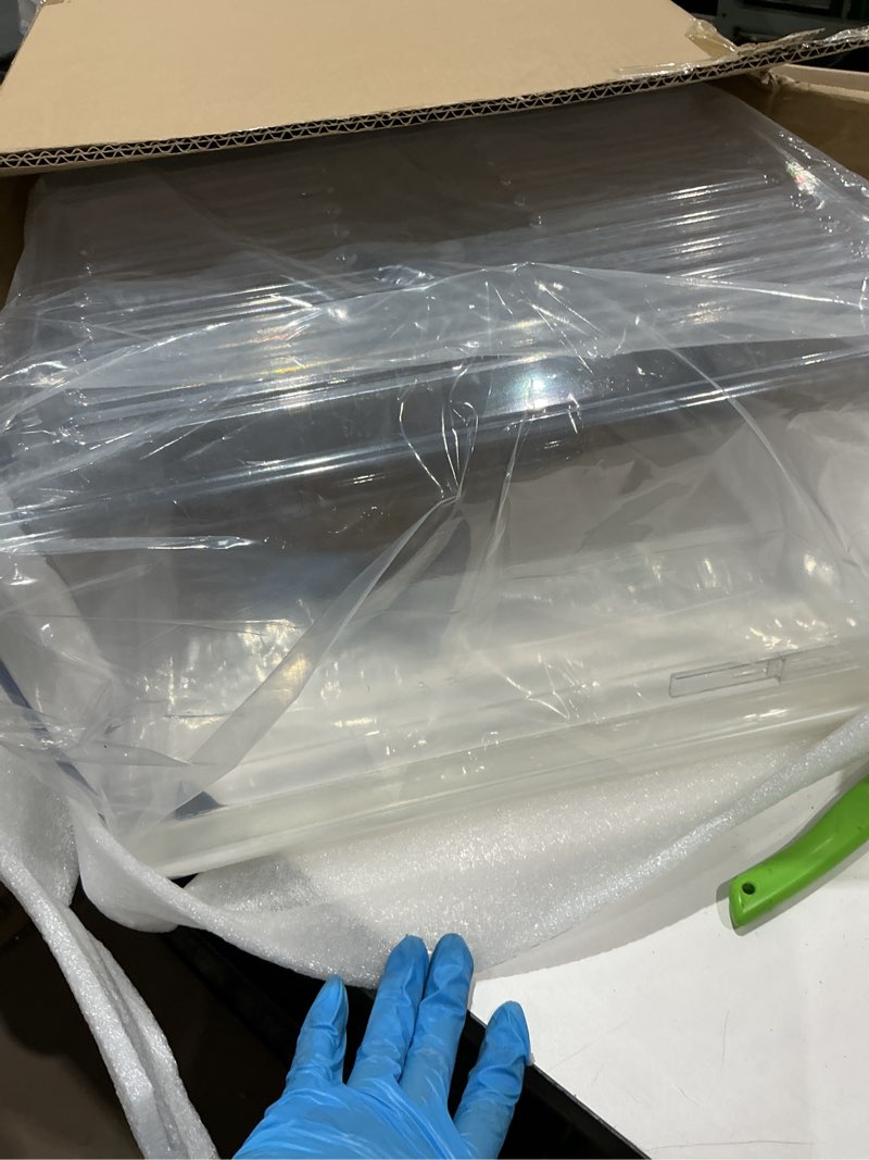 Condition photo showing Good Condition for 2188656 fridge crisper drawer (upper),2188656 crisper bin, compatible with whirlpool refrigerator,fridge drawers,kenmore refrigerator parts,whirlpool shelf replacement- wp2188656