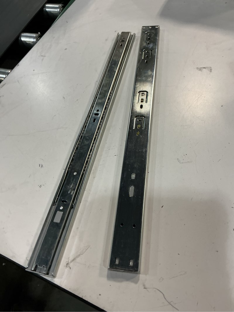 Condition photo showing As Is for Firgelli Automations Full Extension Ball Bearing Drawer Slides 400 lb Capacity (10\") 10 Inch (similar). 