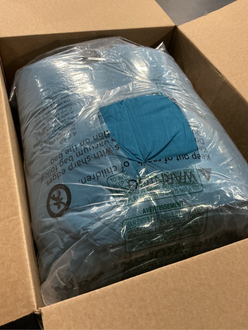 Condition photo showing Good Condition for Bedsure California King Comforter Set Teal - Bed in a Bag Cal King Bedding Set 7 Pieces, GentleSoft™