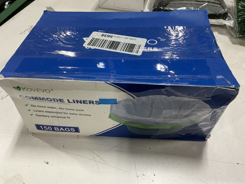 Condition photo showing New/Like New for 150 Pcs Bedside Commode Liners for Potty Chair Liners Disposable Adult, Commode Bags, Portable Toilet Liners Fits All Standard Adult Commode Chairs Toilet Bucket Potty Bedpan in Medical Care Green-150