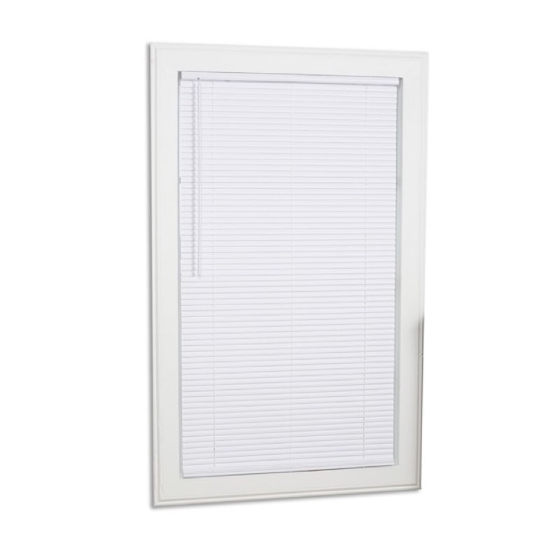 project source room darkening cordless white mini blind 35”x64”