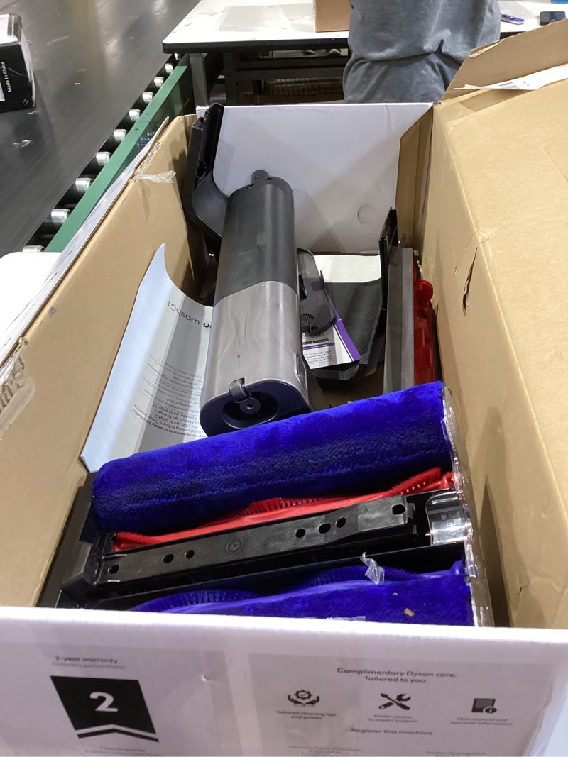 Condition photo showing As Is for dyson washg1 wet cleaner (matte black/ultra blue)