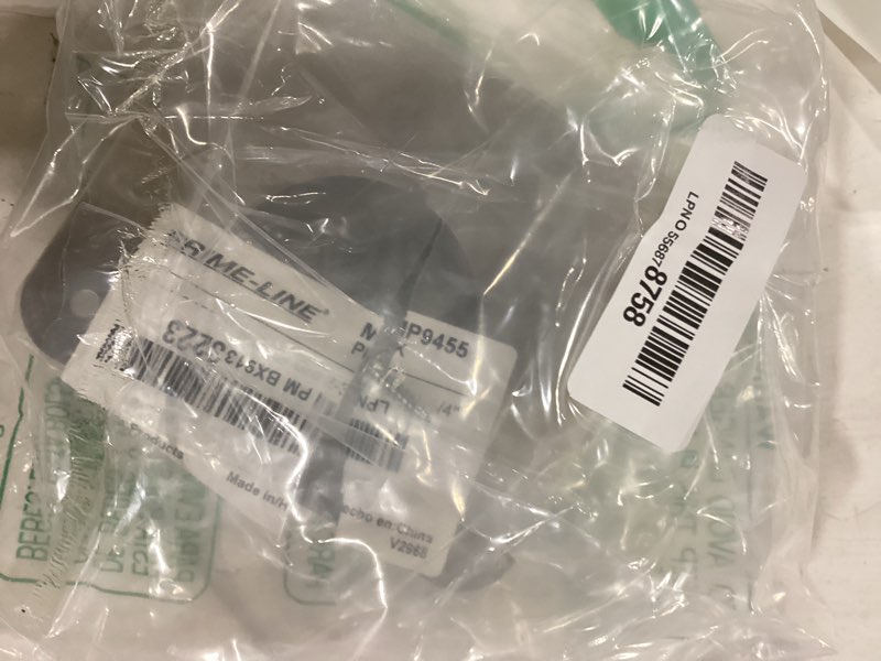 Condition photo showing Good Condition for prime-line mp9455 lock and door reinforcer, 1-3/4 in. x 2-3/8 in. | stainless steel, natural finish, single pack 1-3/4 in. x 2-3/8 in. stainless steel