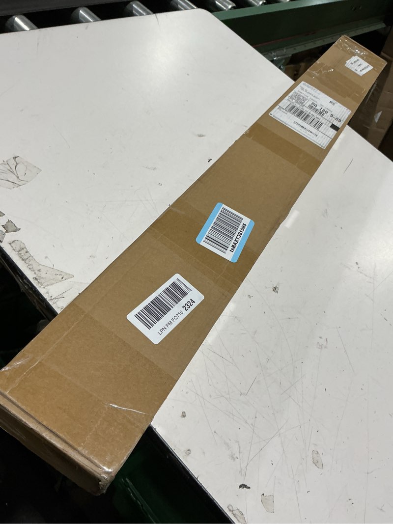 Condition photo showing New/Like New for ceiling curtain track, curtain track with roller hooks, 12ft - 15ft ceiling mounted rail set for room divider, black 12ft - 15ft black
