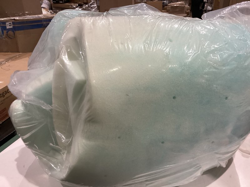 Condition photo showing Good Condition for sweetcrispy memory foam mattress topper queen, 3 inch thick gel infused cooling toppers pad for queen size bed, sleeper sofa, rv, camper, certipur us certified, ventilated and breathable, blue 3" blue queen