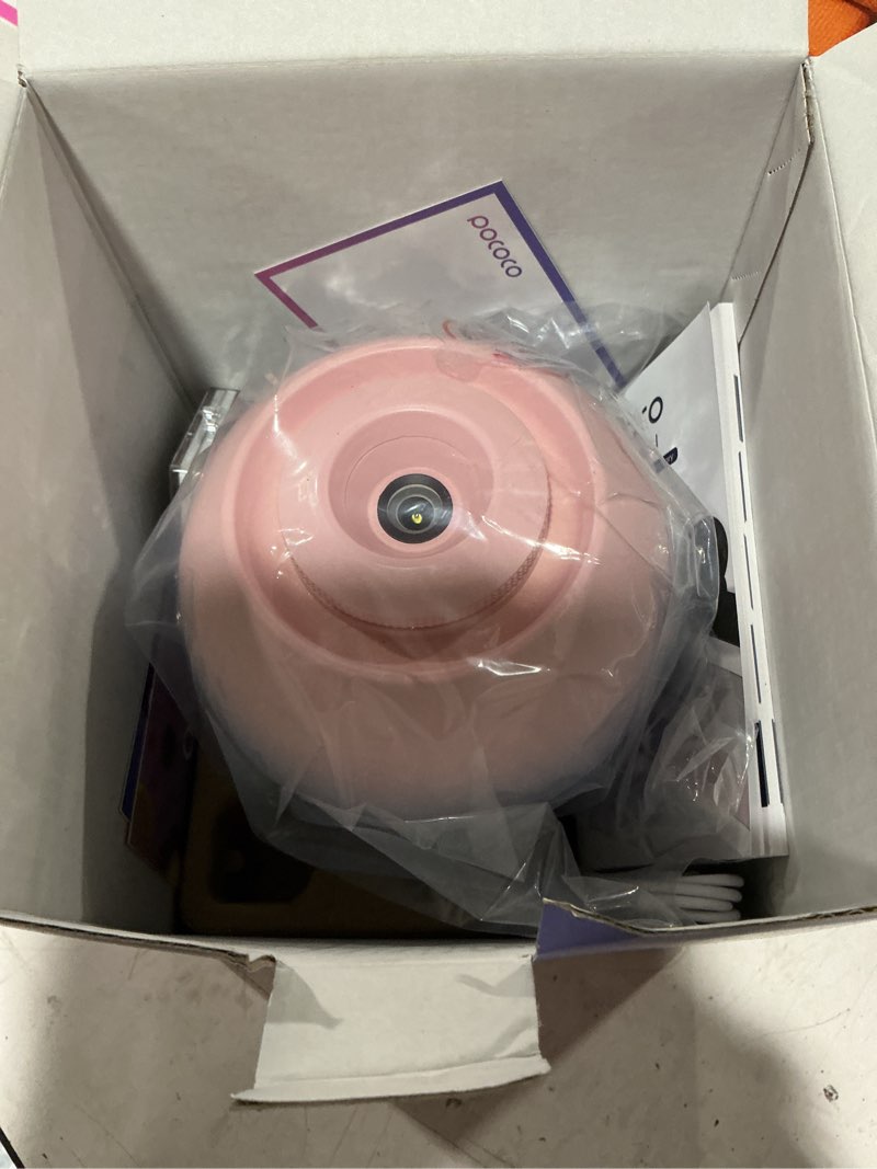 Condition photo showing As Is for pococo galaxy star projector for bedroom with replaceable optical film discs, home planetarium night light projector with high-definition soft light for relax, study, and meditate, stress relief gifts blue pink