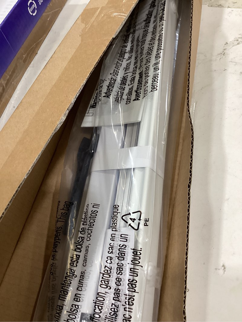Condition photo showing Good Condition for lazblinds no tools no drill 1" vinyl mini blinds, cordless blinds for windows, light filtering horizontal window blinds & shades, 22" w x 36" h, white cordless-white 22" w x 36" h