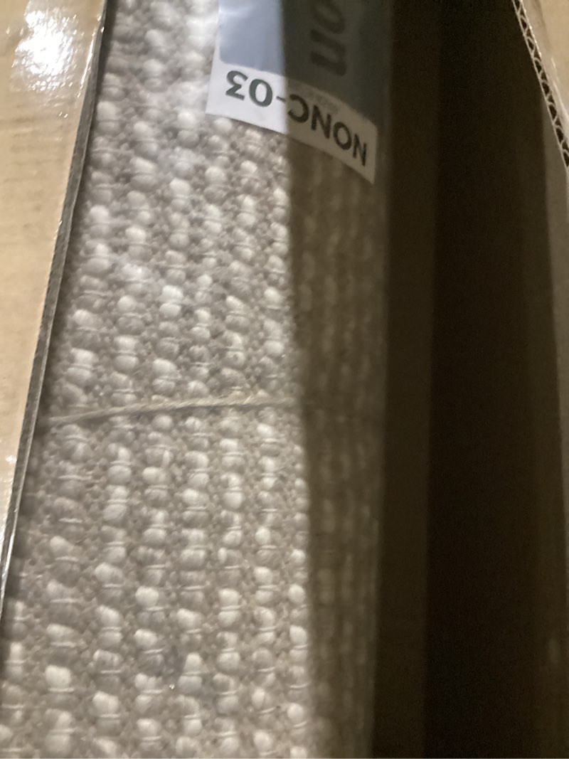 Condition photo showing New/Like New for safavieh natura collection runner rug - 2' x 12', beige, handmade wool blend, textured design, ideal for hallway, bedroom, foyer (nat620b) 2' x 12' (runner) beige