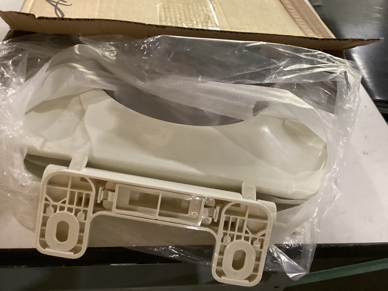 Condition photo showing As Is for american standard 5257a65mt.222 cardiff slow-close elongated front toilet seat, linen linen modern