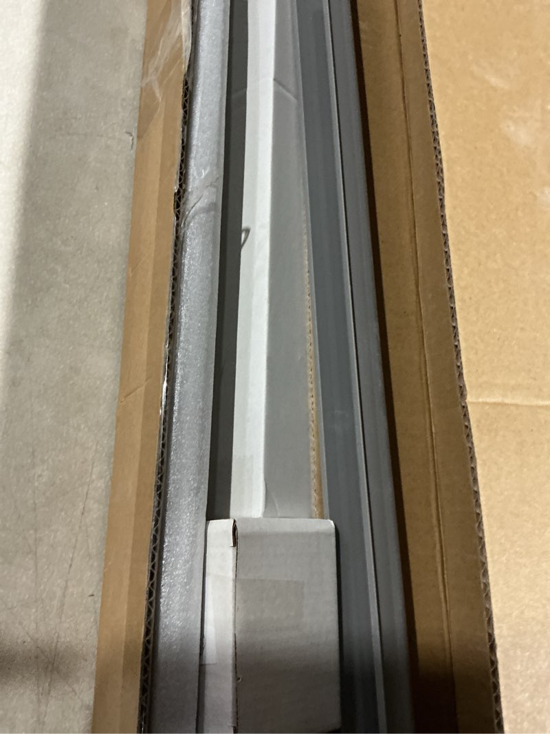 Condition photo showing As Is for JUBEST 38" Concealed Barn Door Hardware Kit with Soft Close Mechanism, Wall Mounted Invisible Sliding Door Track for Door Opening Width 30" to 34", Hidden Barn Door Hardware Kit, Door Needs Groove 38IN(No Door)