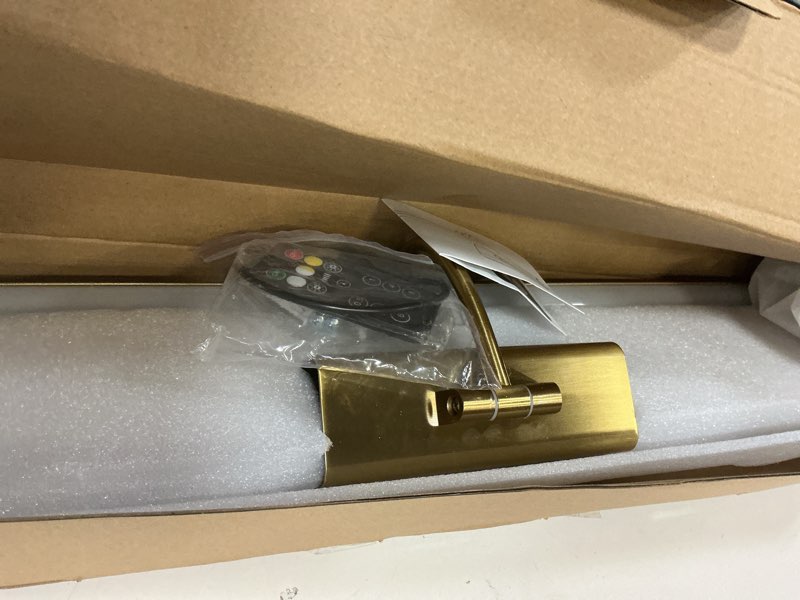 Condition photo showing Good Condition for 24" picture lights for wall with 8000mah battery - brass operated wireless wall art light with remote control for large portrait & paintings art brass 24in 1pack