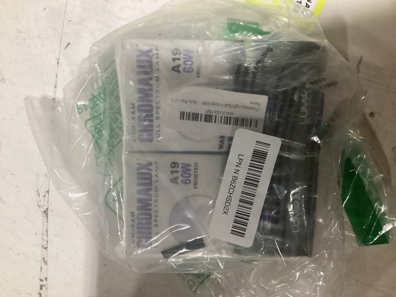 Condition photo showing As Is for light bulb frosted-60w - 1 bulb (pack of 2)